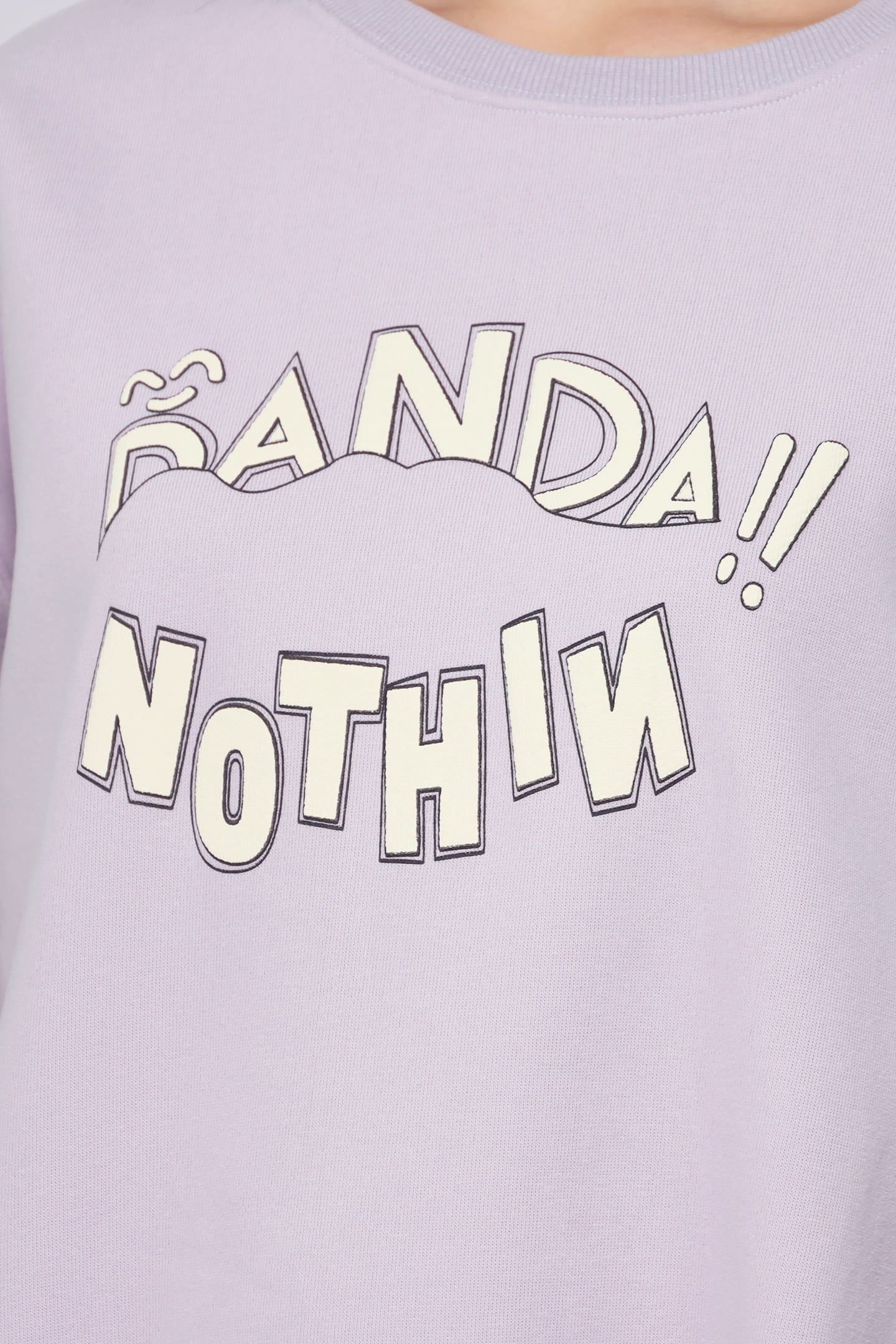 JOY - Nothin Printed Pullover in Liliac Purple