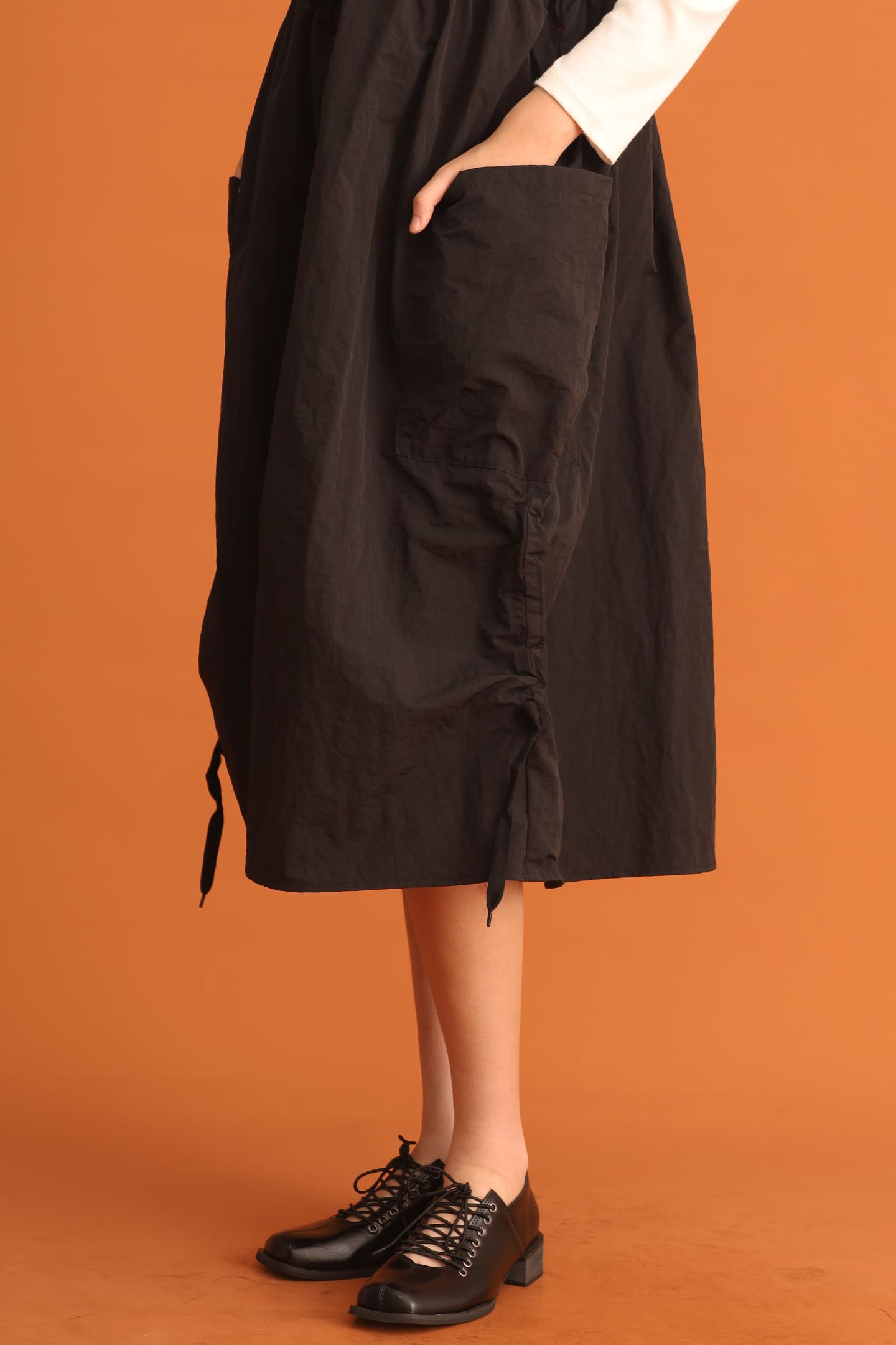 CHOSEN - Ola Pinafore Dress in Black