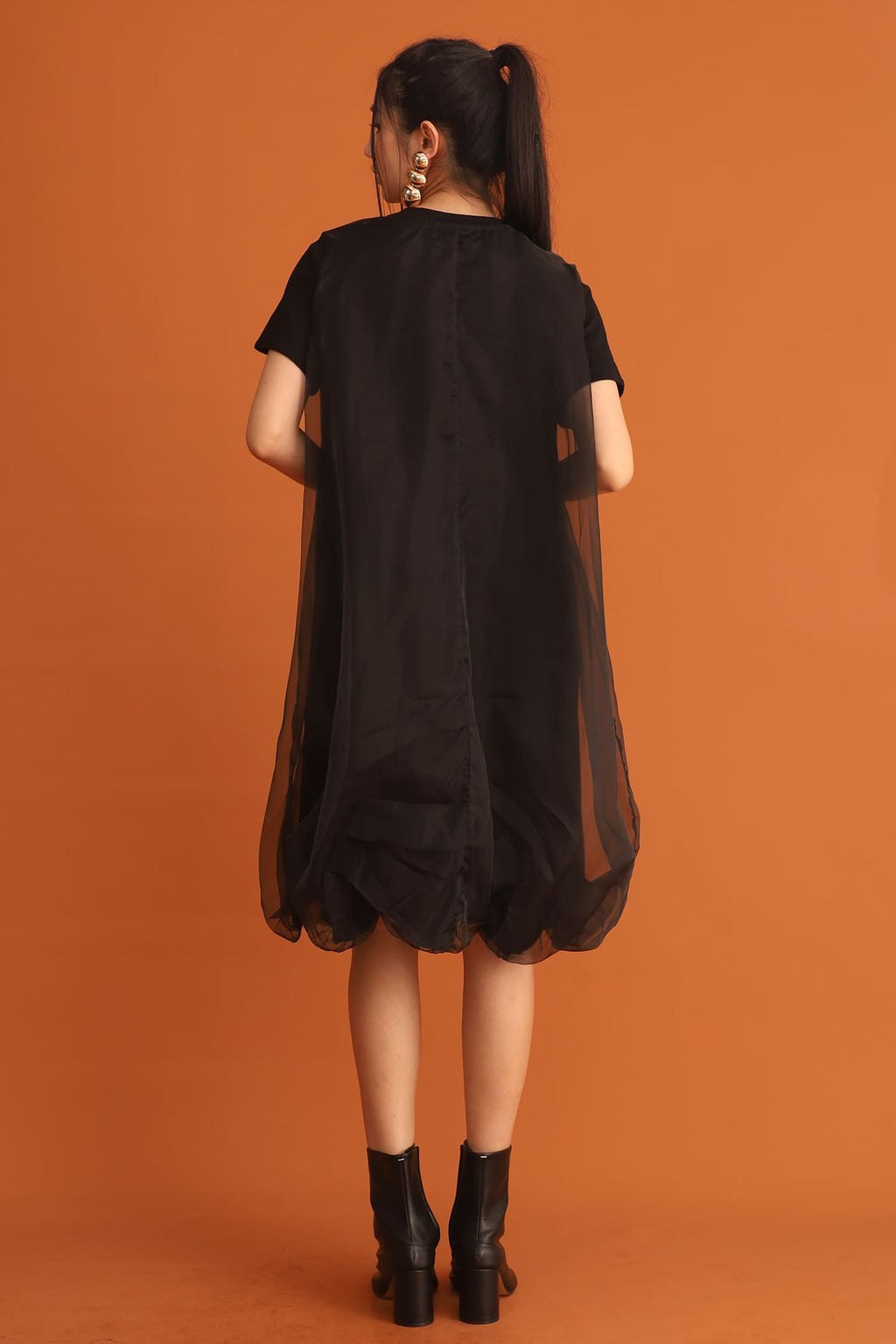 CHOSEN - Nova Mesh Dress in Black