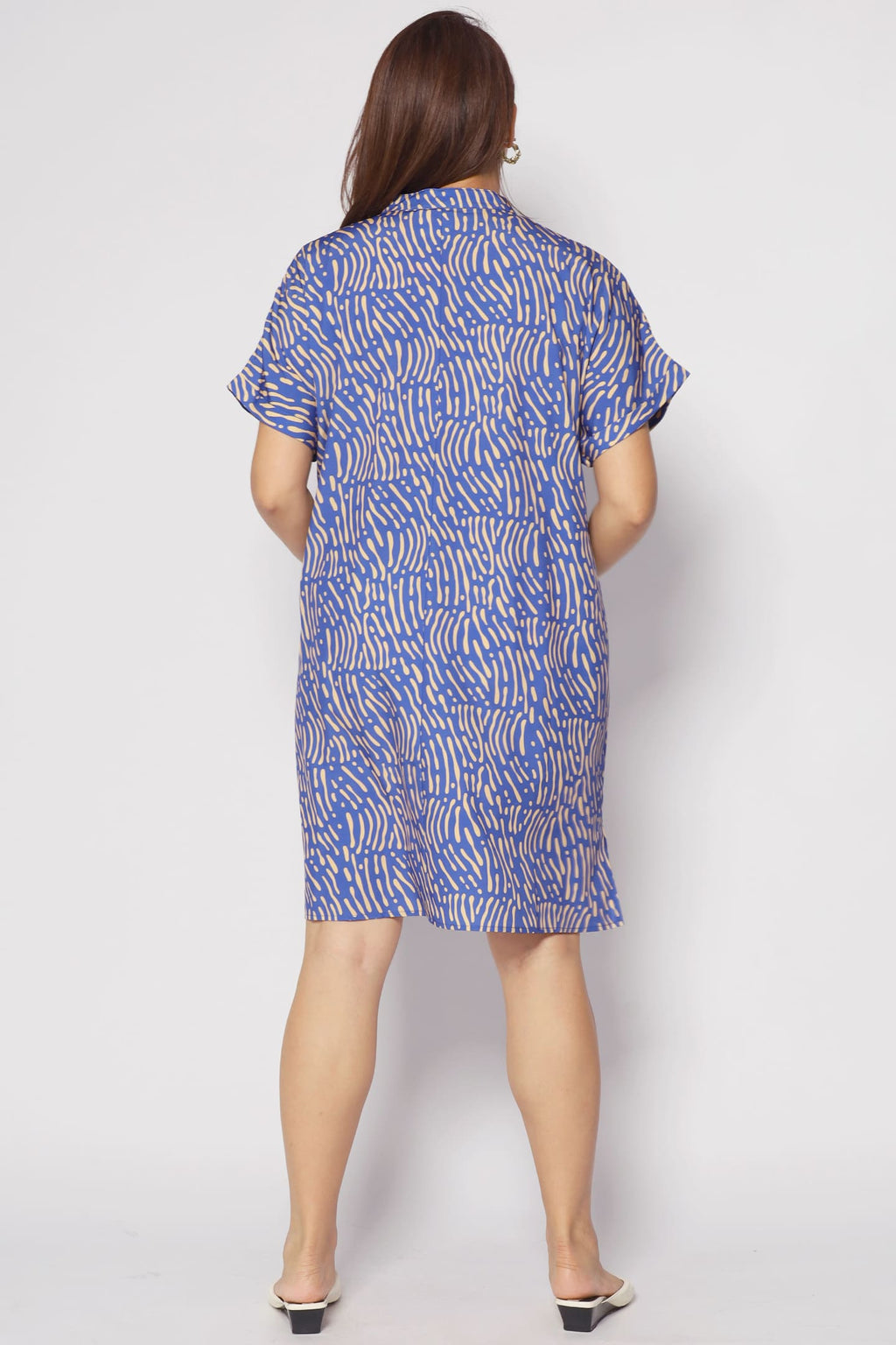 Penn Dress in Yellow Scribbles