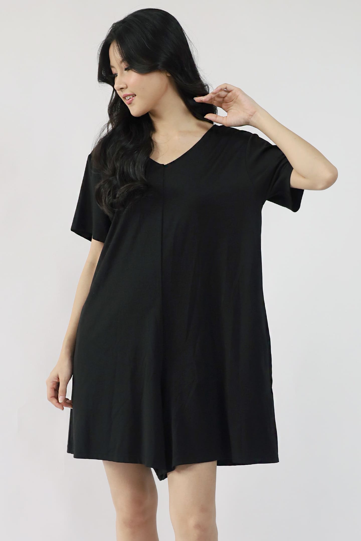 TENCEL - Second Skin Playsuit in Black