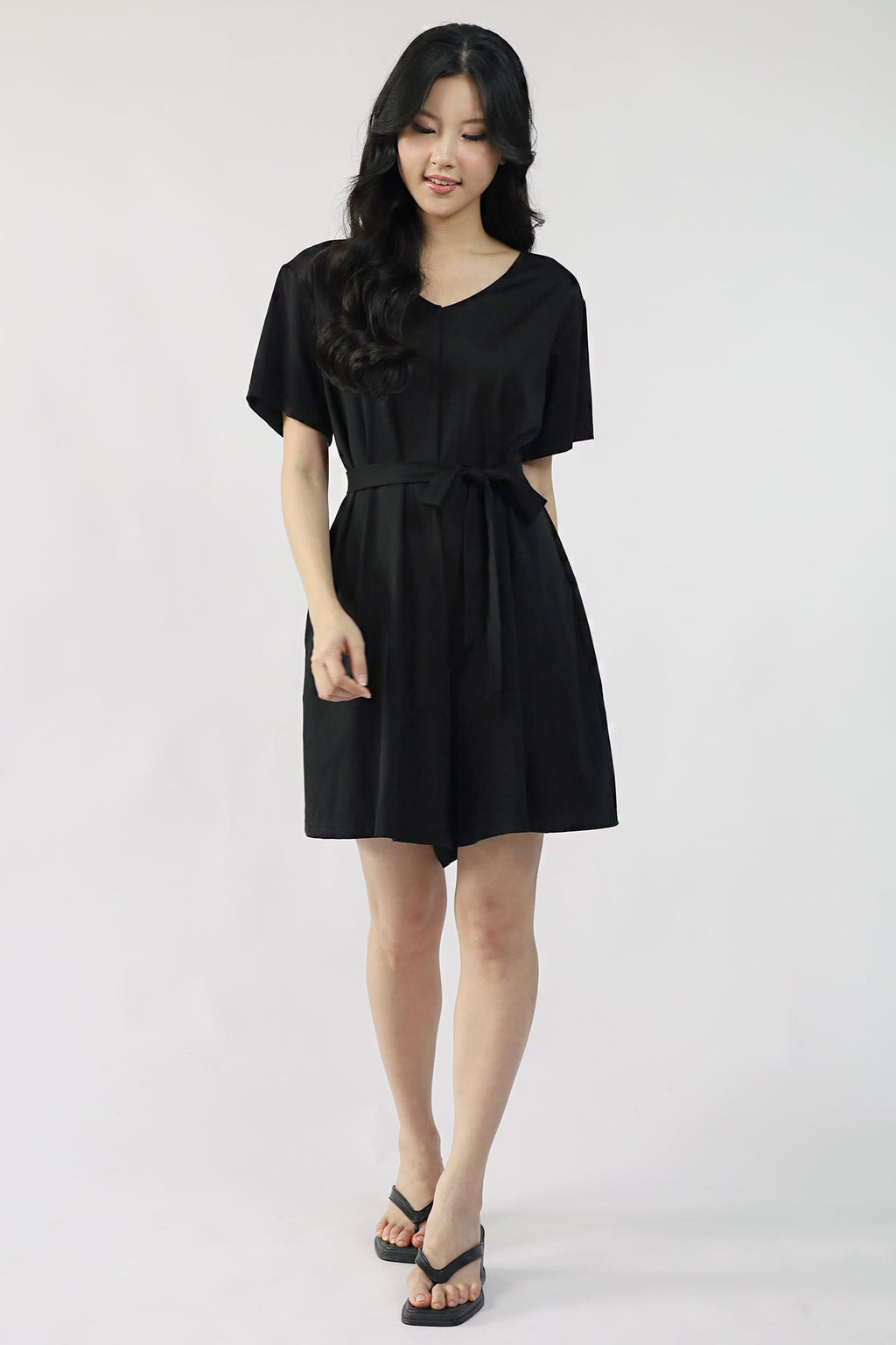 TENCEL - Second Skin Playsuit in Black