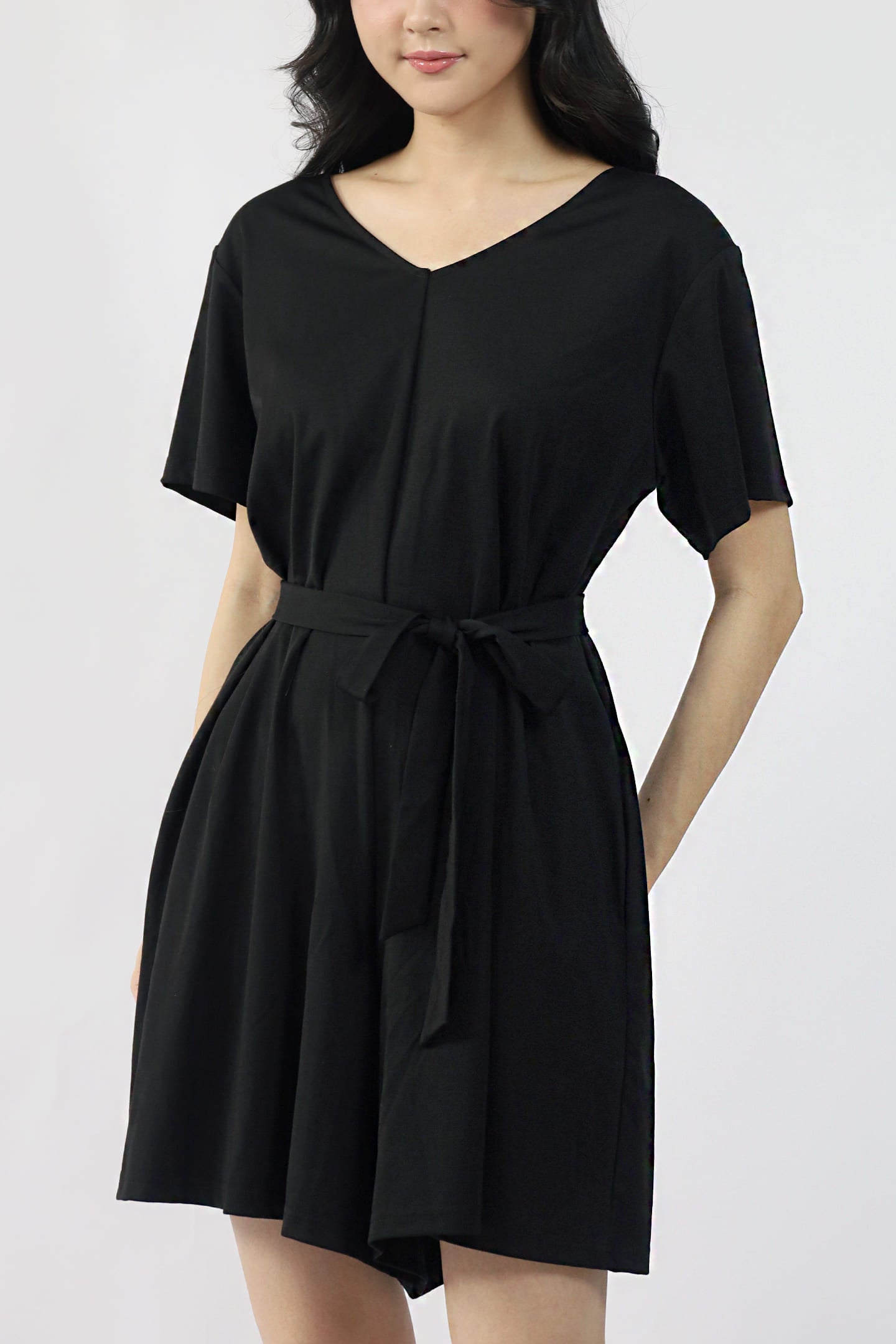 TENCEL - Second Skin Playsuit in Black