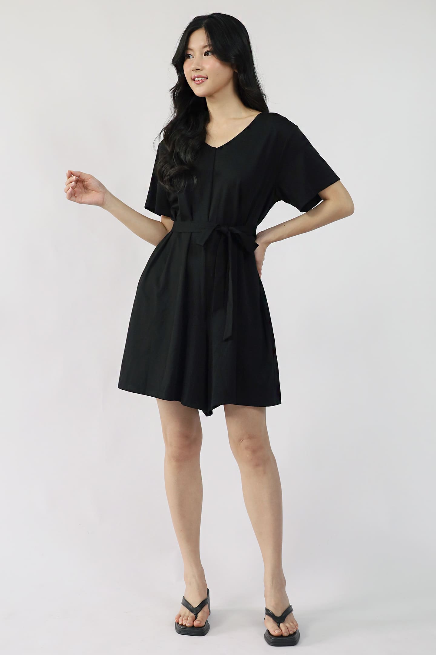 TENCEL - Second Skin Playsuit in Black