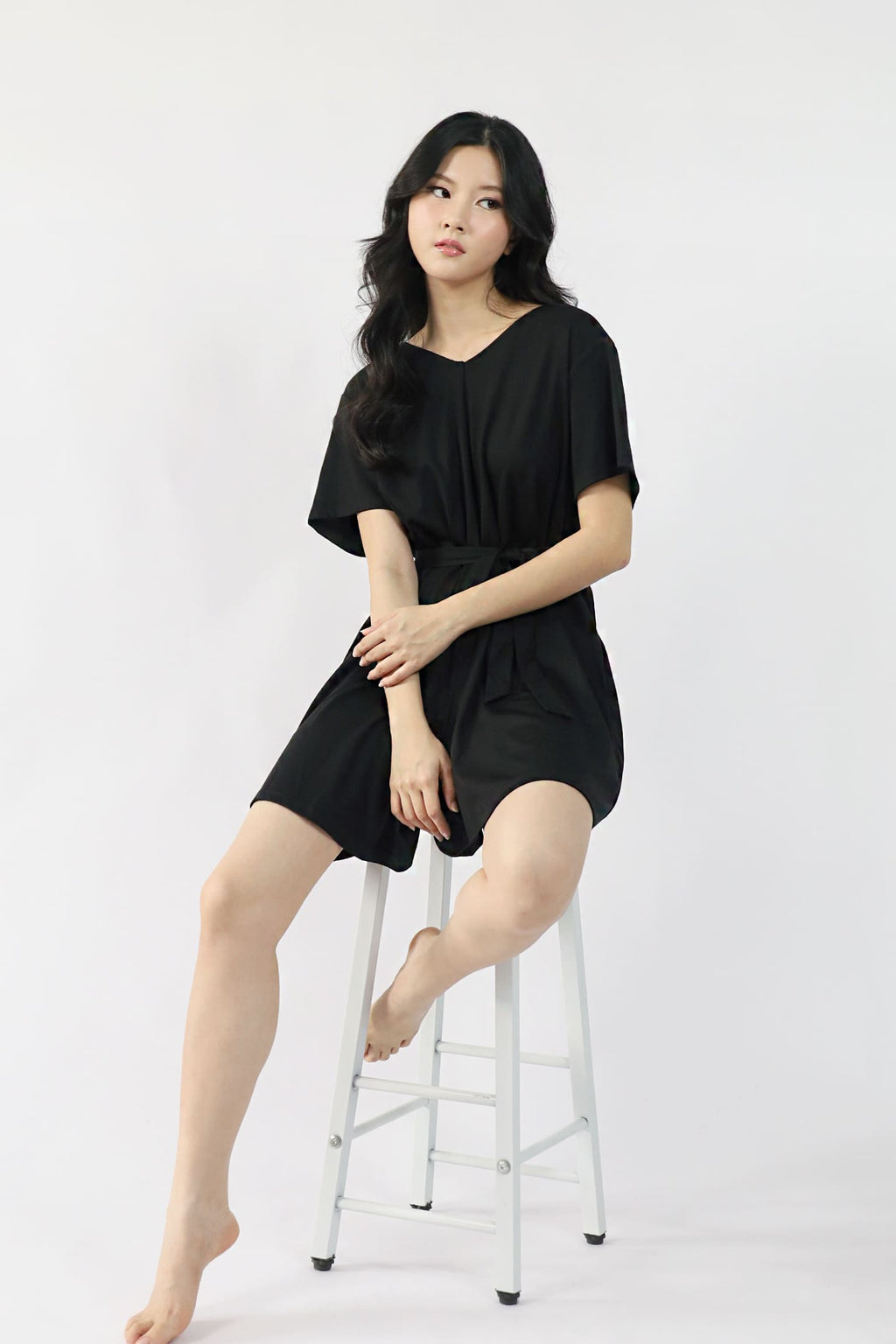 TENCEL - Second Skin Playsuit in Black