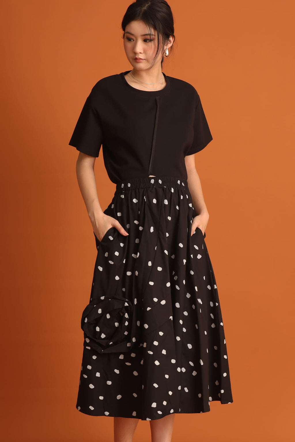 Jiyeon Polkadot Skirt