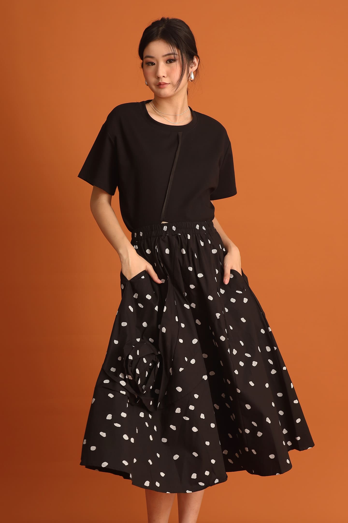 Jiyeon Polkadot Skirt