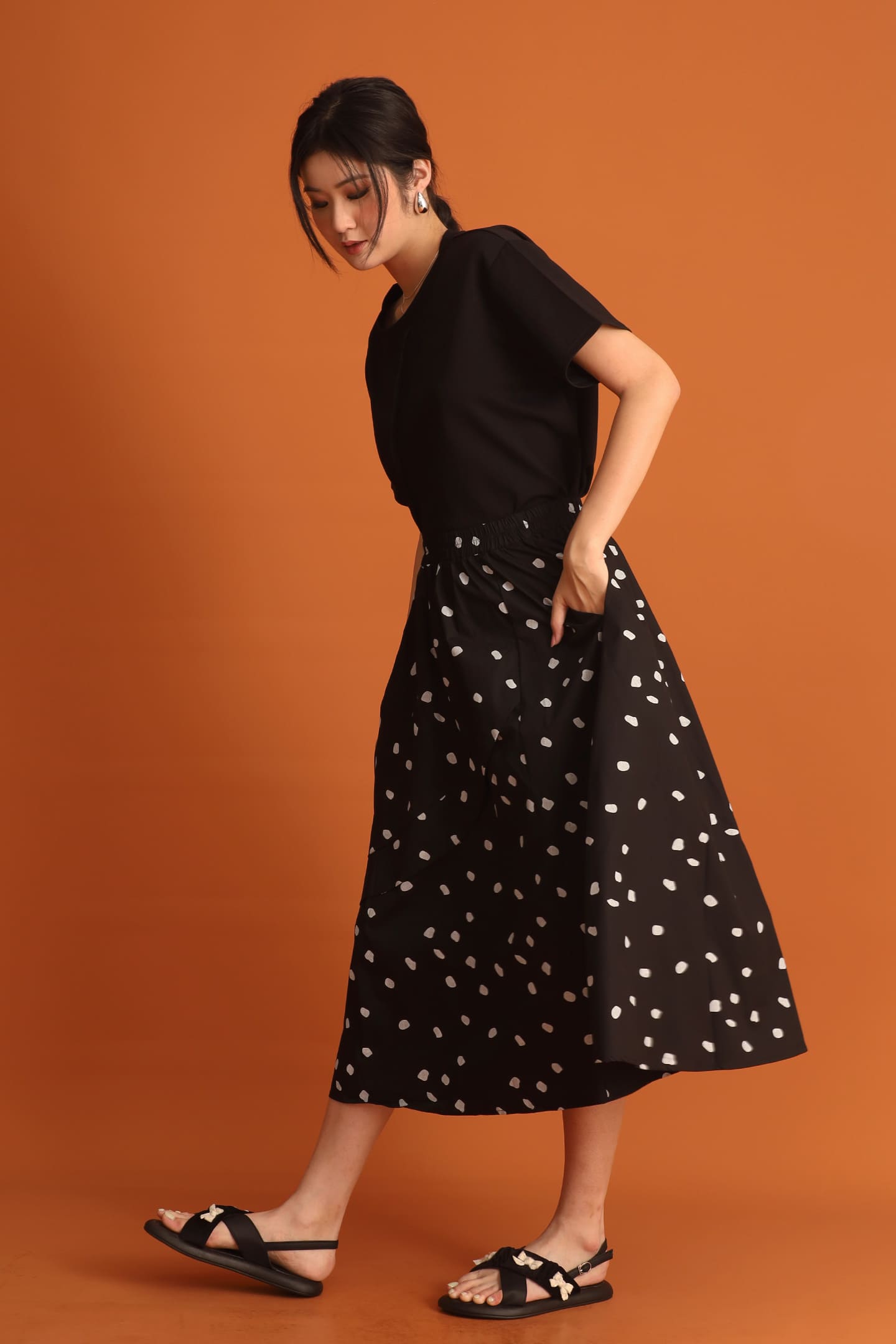Jiyeon Polkadot Skirt