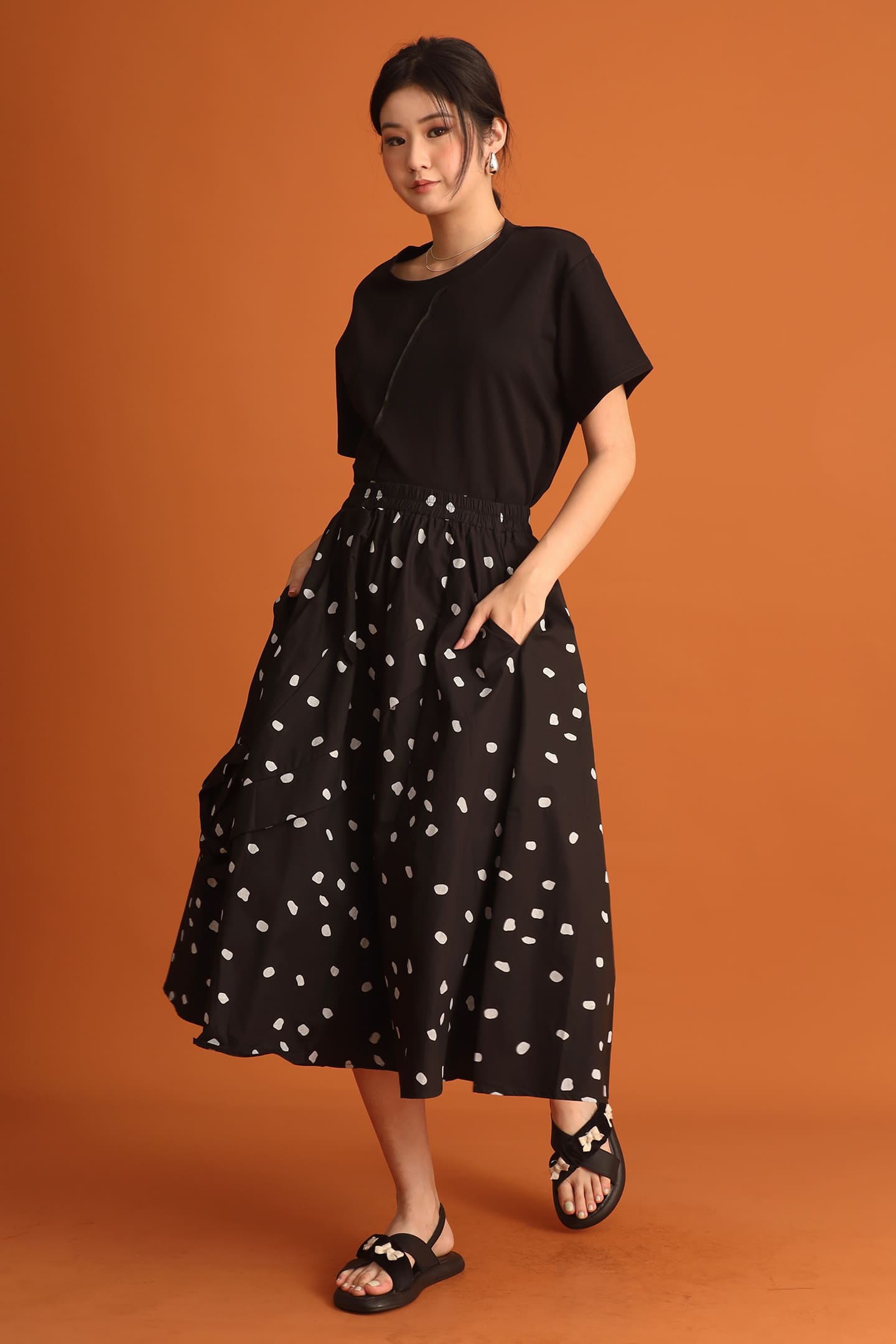 Jiyeon Polkadot Skirt
