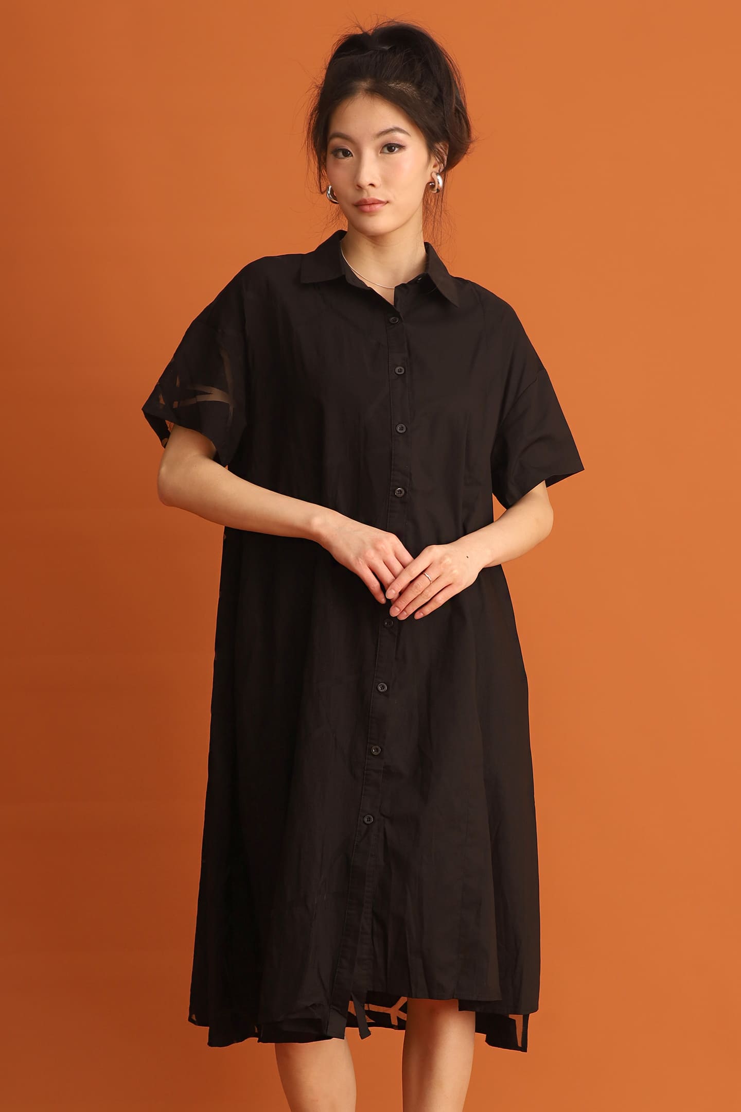 CHOSEN - Rowoon Shirt Dress in Black