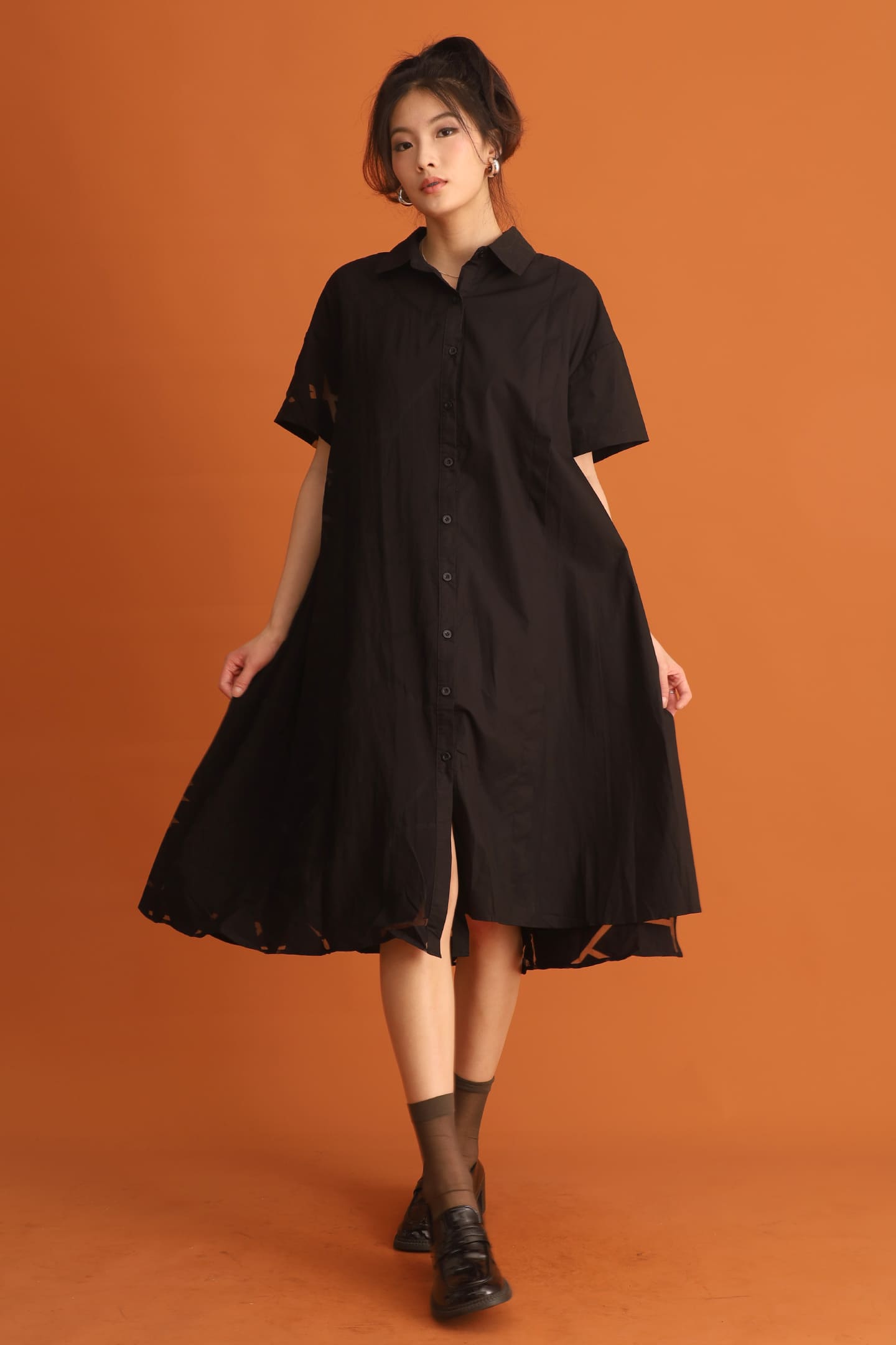 CHOSEN - Rowoon Shirt Dress in Black