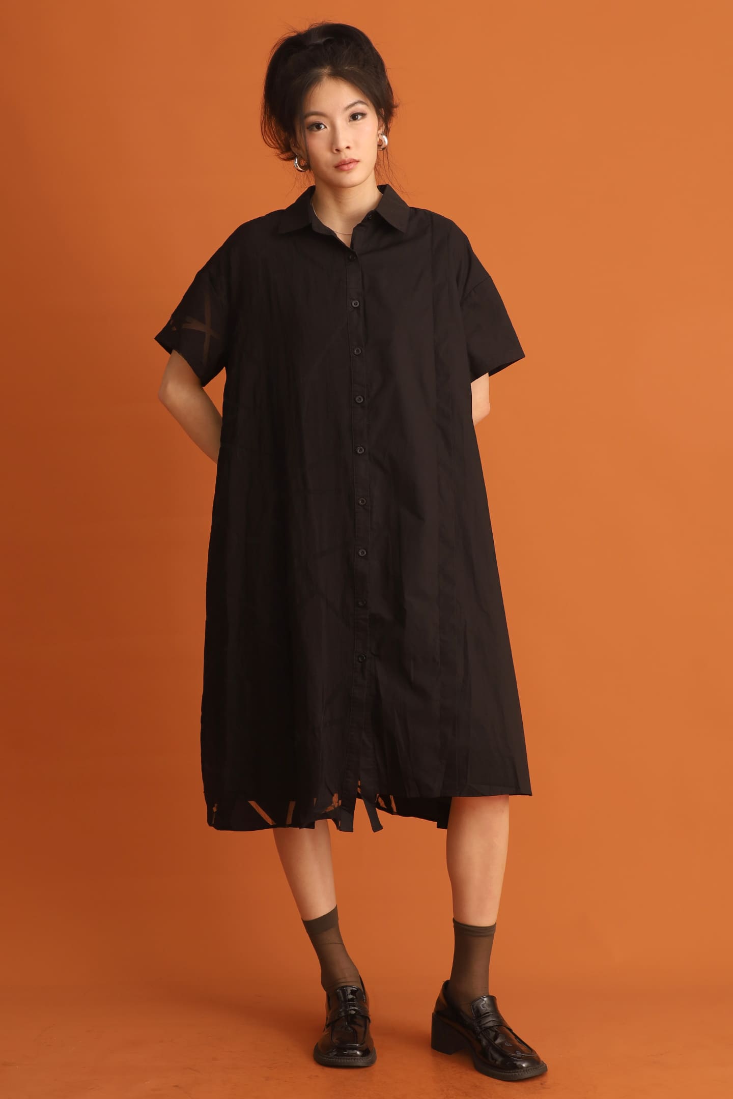 CHOSEN - Rowoon Shirt Dress in Black