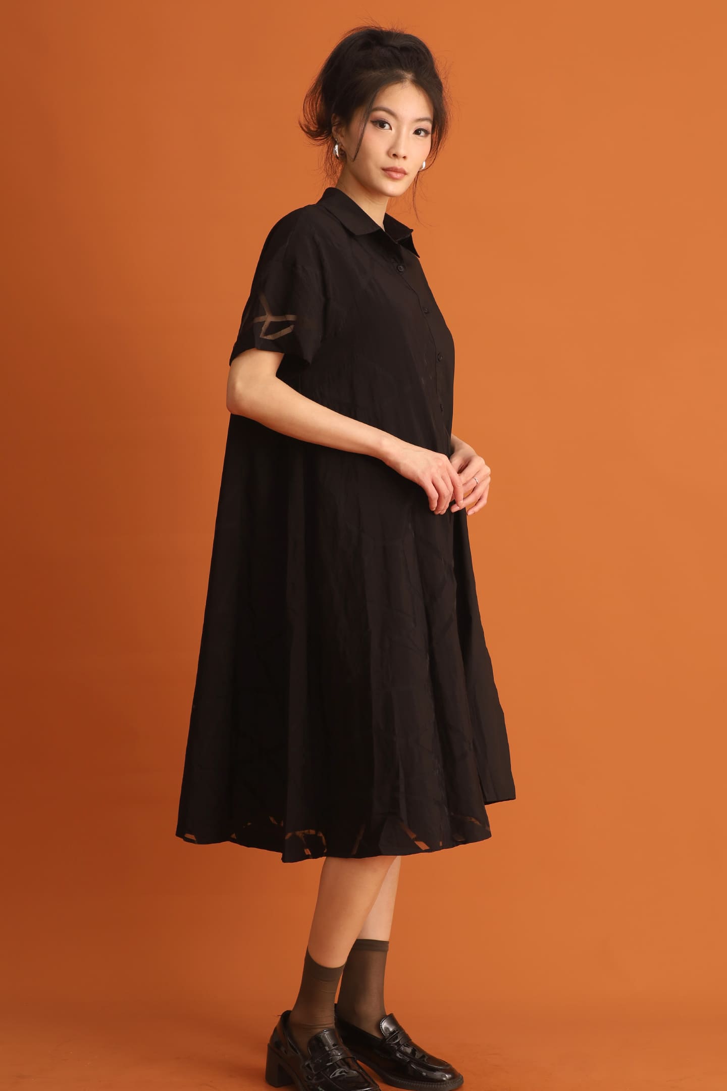 CHOSEN - Rowoon Shirt Dress in Black