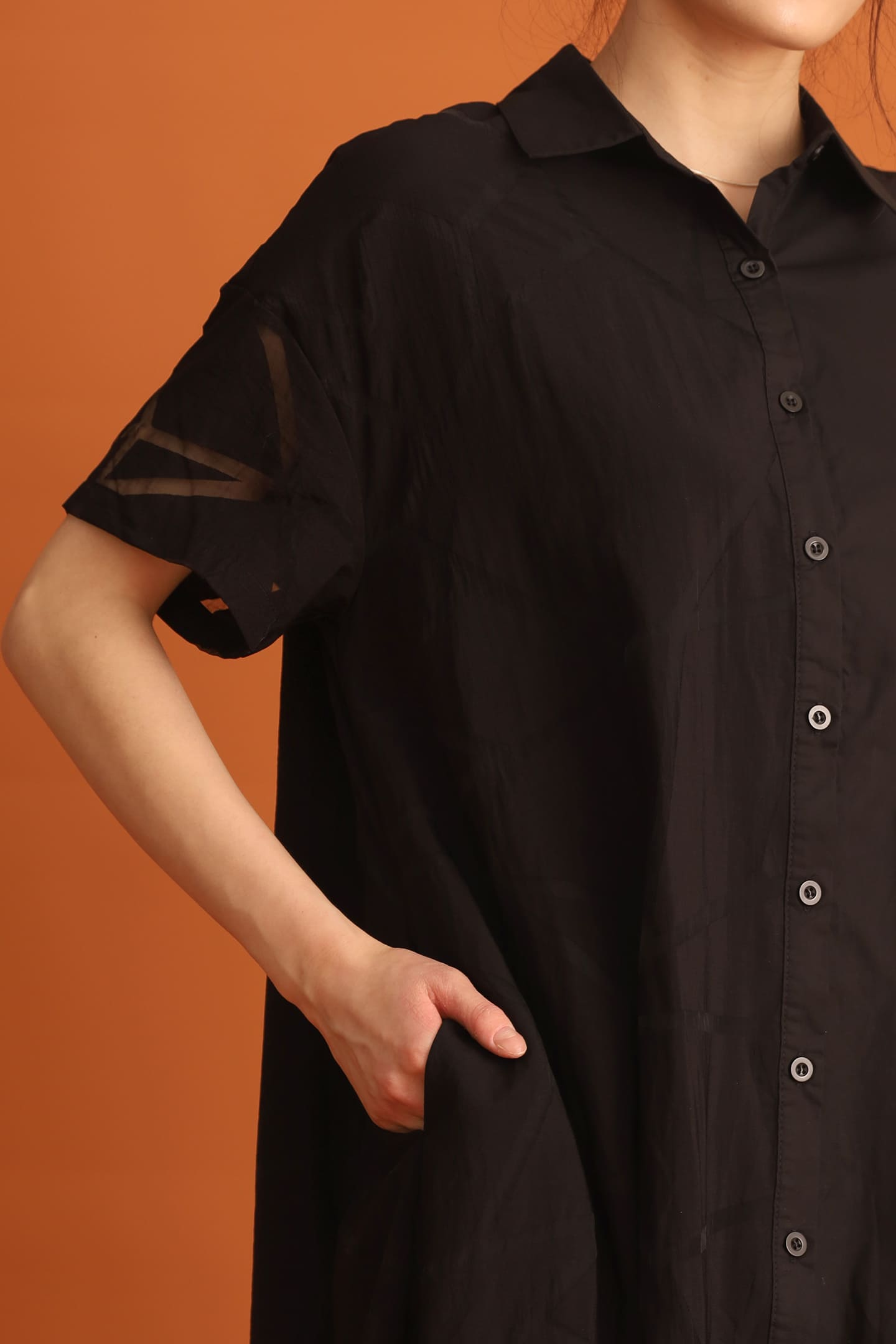 CHOSEN - Rowoon Shirt Dress in Black