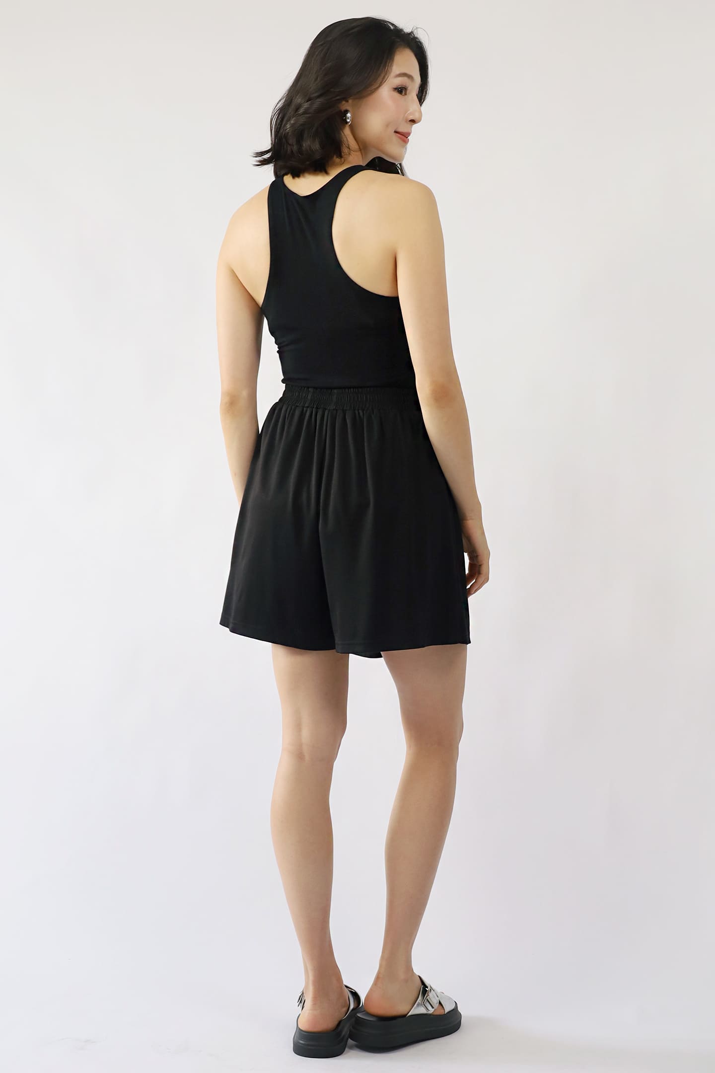 TENCEL - On Repeat Skorts in Black