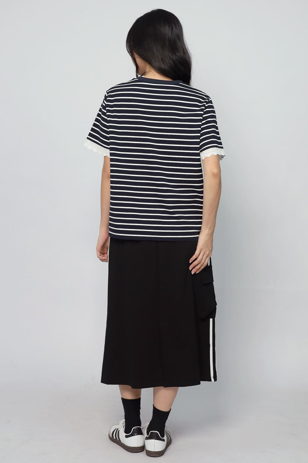 JOY - Sugar Sweet Stripes Lace Top