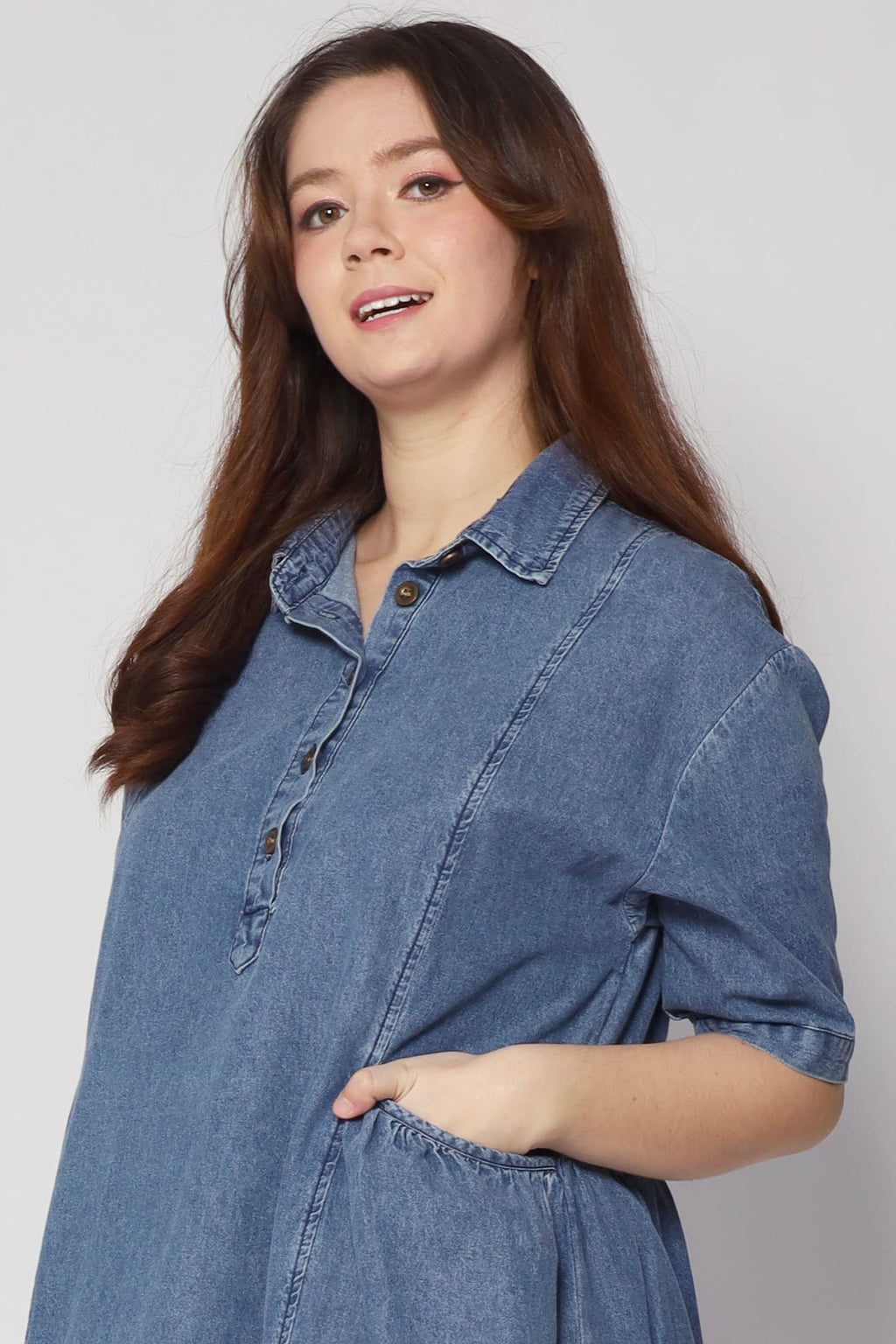 Vava Denim Pocket Dress