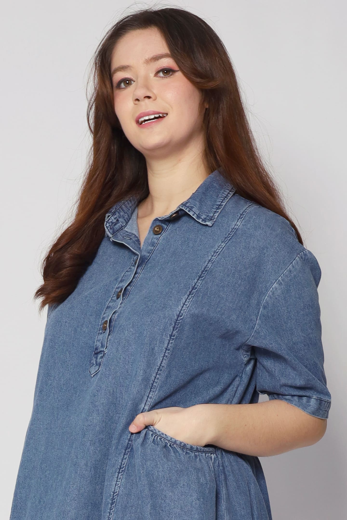 Vava Denim Pocket Dress