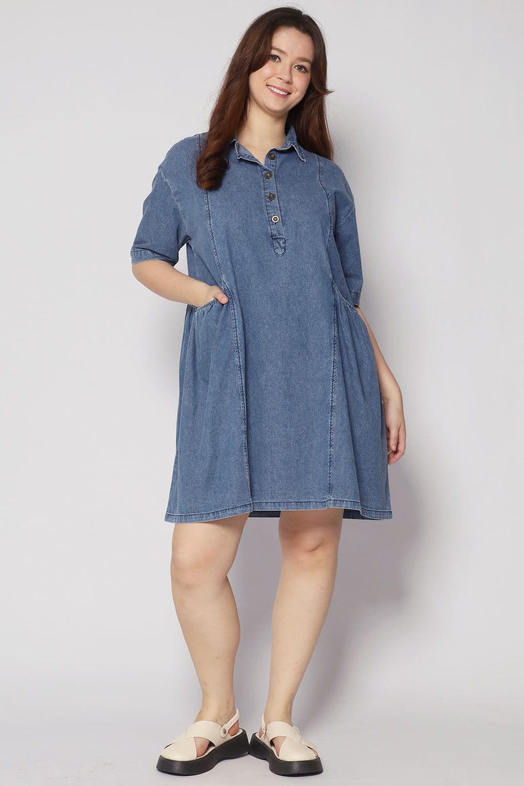 Vava Denim Pocket Dress