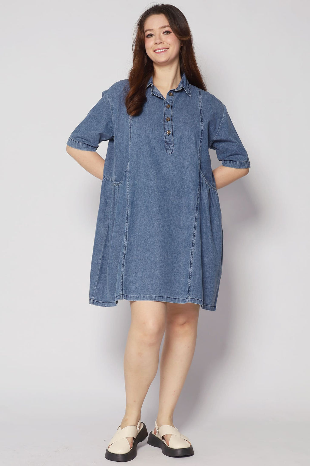 Vava Denim Pocket Dress