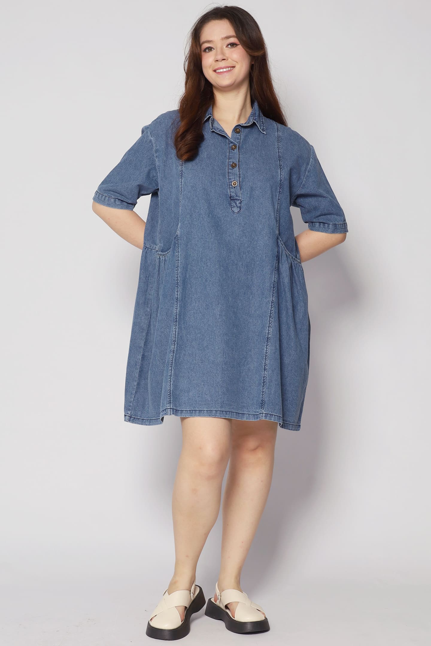 Vava Denim Pocket Dress