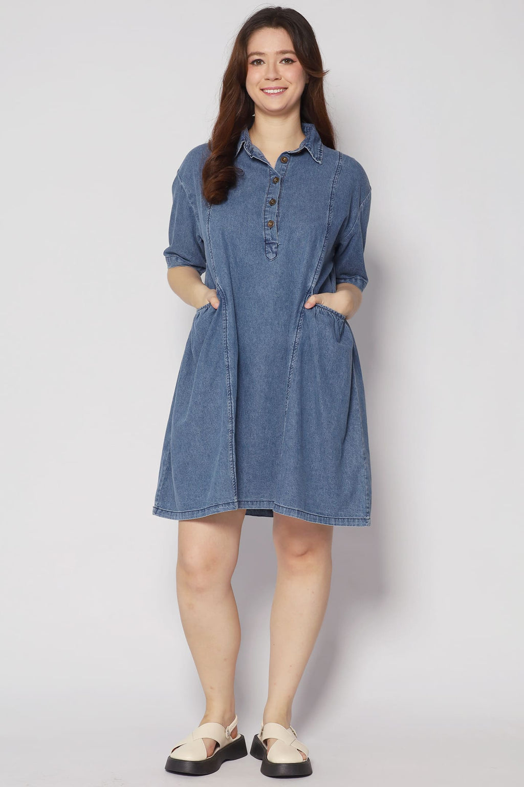 Vava Denim Pocket Dress