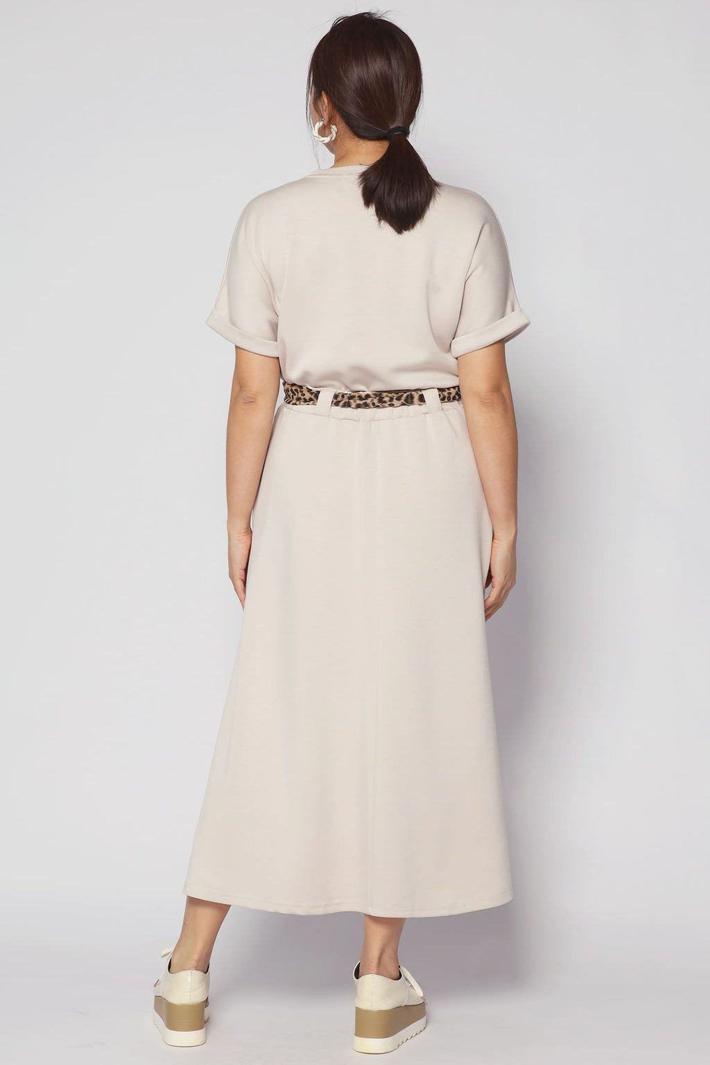 Will 2 in 1 Top and Skirt Set in Khaki